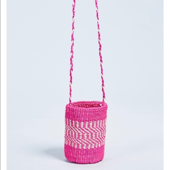 Pink Straw Crossbody - Picture 7 of 15